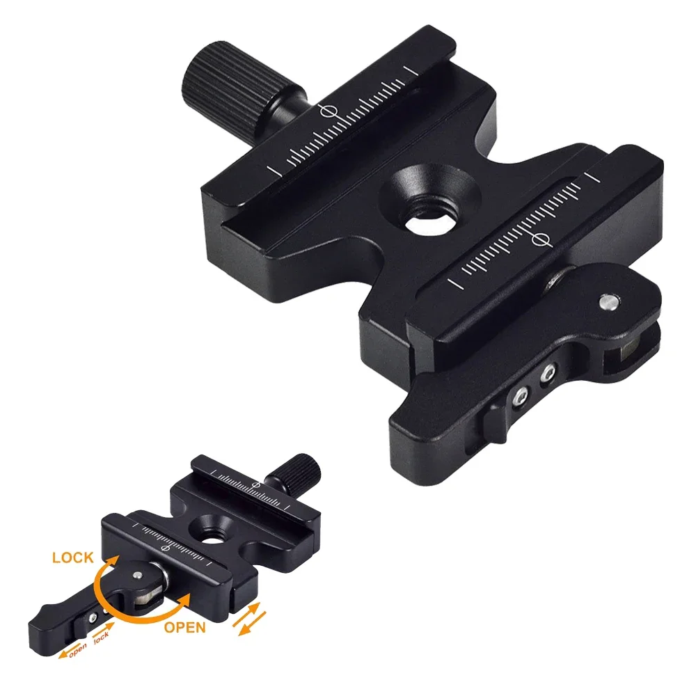 

Aluminum CNC Quick Release Clamp for QR Plate Camera Tripod Ballhead Monopod Ball Head Fit Arca Swiss