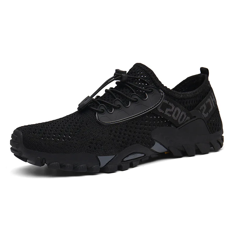 

Мужские летние большие размеры, дышащие, с пересечением воды, Hiking oes Sports Me Couple oes, уличные, повседневные, с круглым носком, на шнуровке