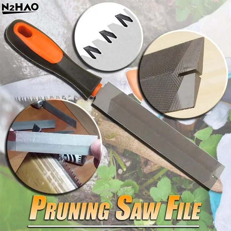 6/8 Inch Triangle Metal File Bearing Steel Wood Rasp Diamond Rhombic Saw File For Sharpening Saw Blade Woodworking Tools