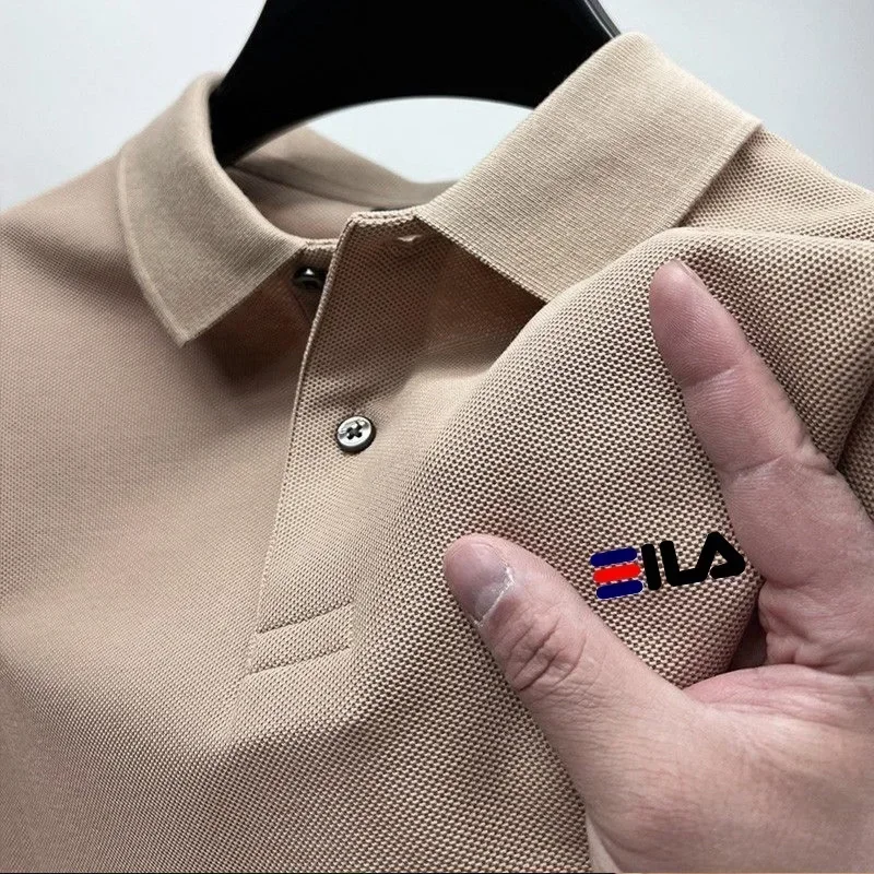 

Summer new men's polo shirt - inverted collar - breathable short-sleeved - casual and fashionable top - T-shirt - outdoor quick-