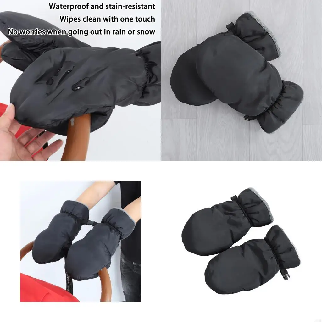 

K8GF Strollers Fleece Hand Muff,Winter Warm Strollers Gloves,Hand Warmer Waterproof
