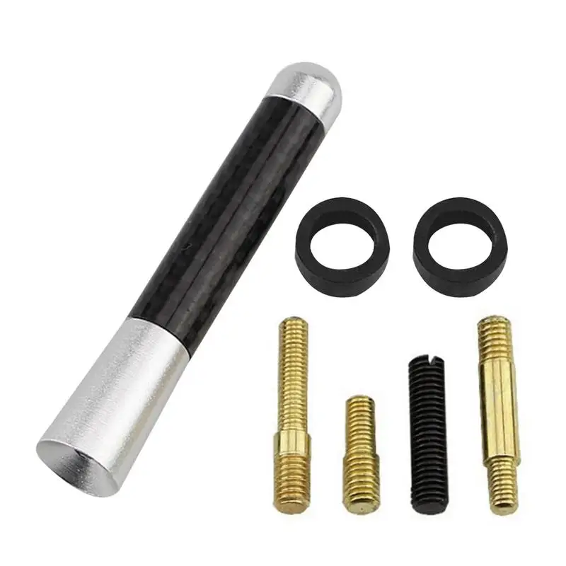 

Short Car Antenna Carbon Fiber Automobile Modified Antenna 8cm General Antenna With Aluminum Wire For Excellent Performance