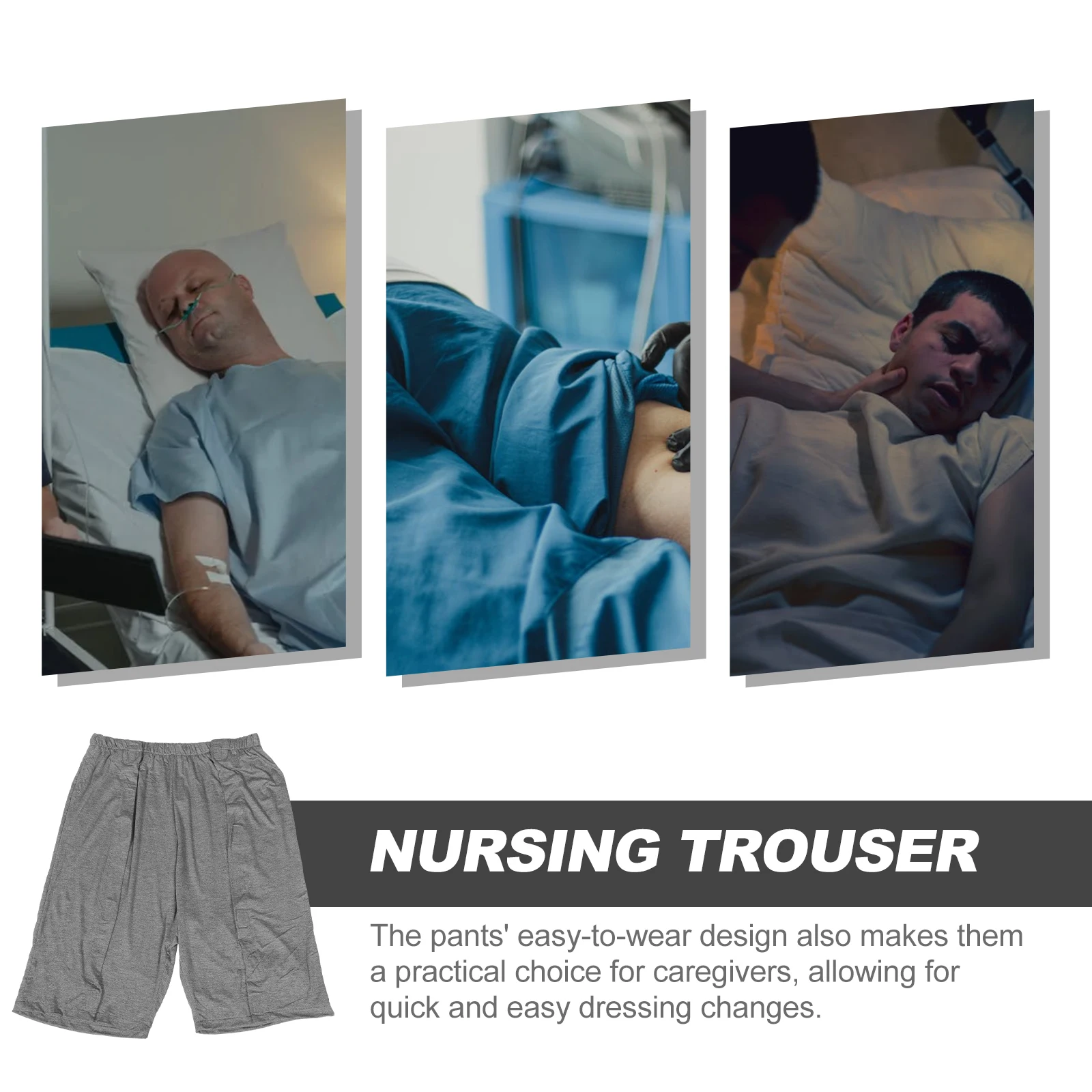 

Washable Adult Trouser Nursing Multipurpose Trouser For Men L Breathable Elderly Care Trousers Incontinence Reusable Comfortable