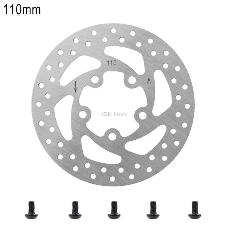 

110mm Brake Disc Stainless Steel For Ninebot F2 Electric Scooter accessories Front Wheel Rotor Pad 5 Holes with 5 Screws Parts