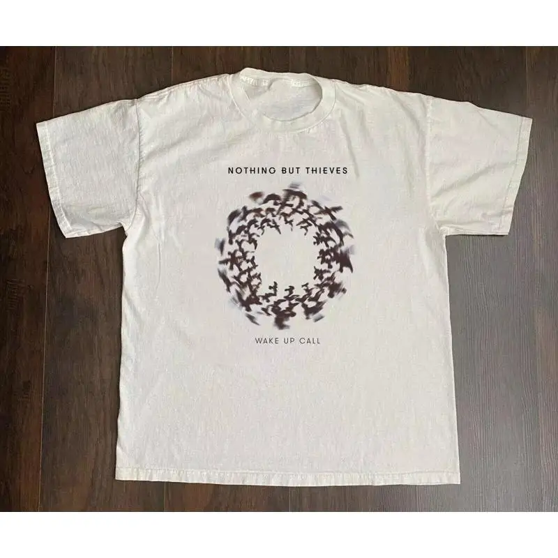 لا شيء ولكن اللصوص الفرقة استيقظ دعوة الأبيض تي شيرت كامل الحجم S 5Xl Tt250 Webp