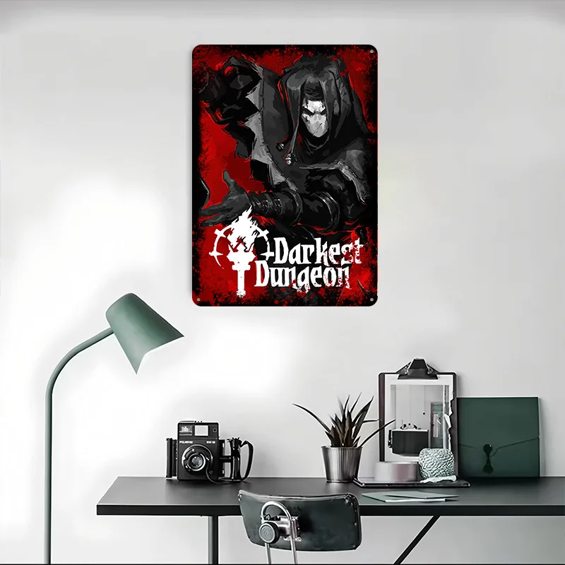 أحلك الزنزانة شخصية الفن المطبوعة ملصق تخصيص جدار الفن الرجعية خمر معدن القصدير علامات للمنزل غرفة القهوة بار ديكور