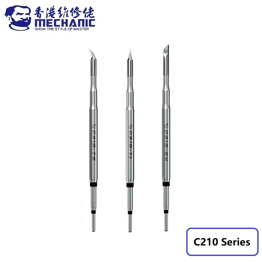 MECHANIC C210 Series Integrated Solder Iron Tip Efficient Heat Conduction Heating Core for T210-A Sugon T26 A9 Soldering Station