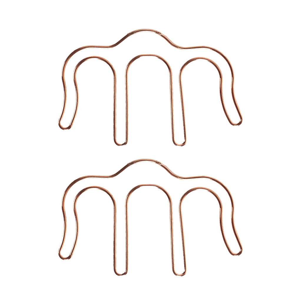 

2Pcs Metal Clip Creative Paper Clamp Bookmark Office School Supplies Metal Bookmark Clips For Children Gifts