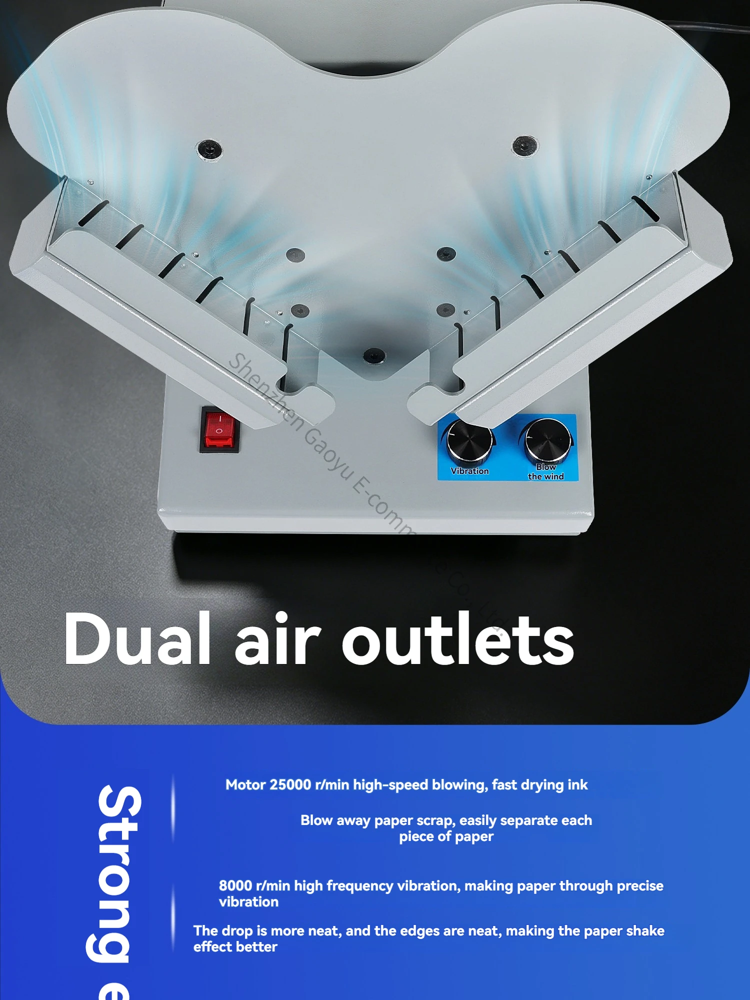 DZ-4 Automatic Shaking Machine Desktop Small Paper Document A4 Paper Separator Factory Tender Electric Accounting Voucher Bill