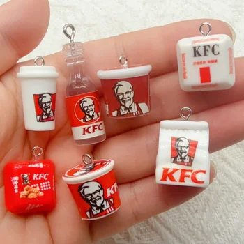 10pcs cartoon resin food bag keychain, suitable for bag decoration, the best choice for…