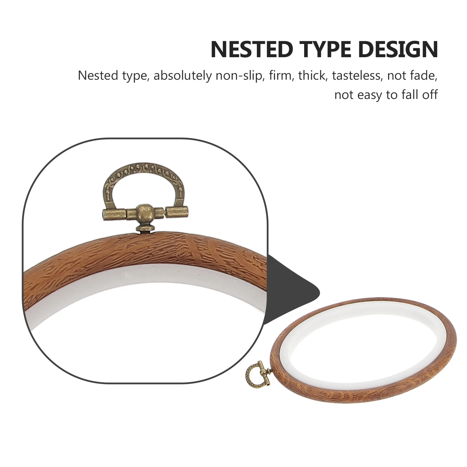 

4Pcs Embroidery Frame Accessory Durable Plastic Hoops for Crafting and Personalized Gifts Embroidery Hoops Cross Stitch Rings