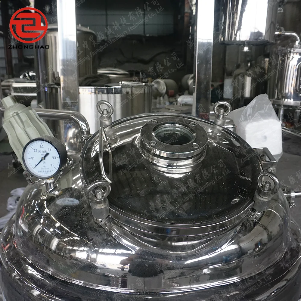 Cristallizzatore industriale in acciaio inossidabile con funzione di controllo della temperatura e estrazione per l'industria chimica