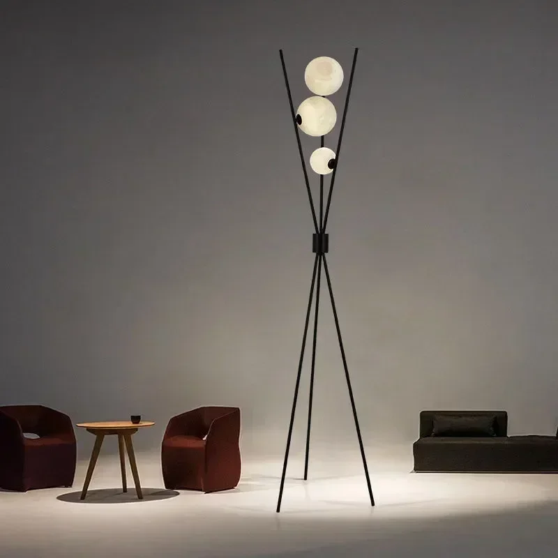 

Nordic Designer Moon Standing Lamp Next To The Sofa in The Living Room Modern Minimalist Art Home Decoration LED Floor Lamp