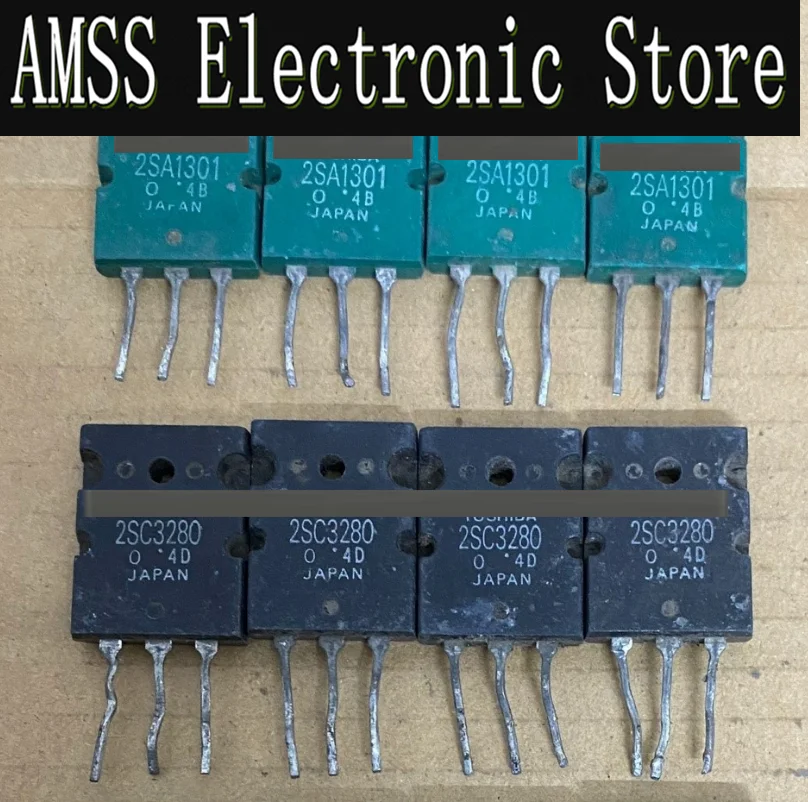 AMSS 4PCS(2pair) Used Original imported disassembled A1301 C3280 2SA1301 2SC3280 audio power amplifier paired tube