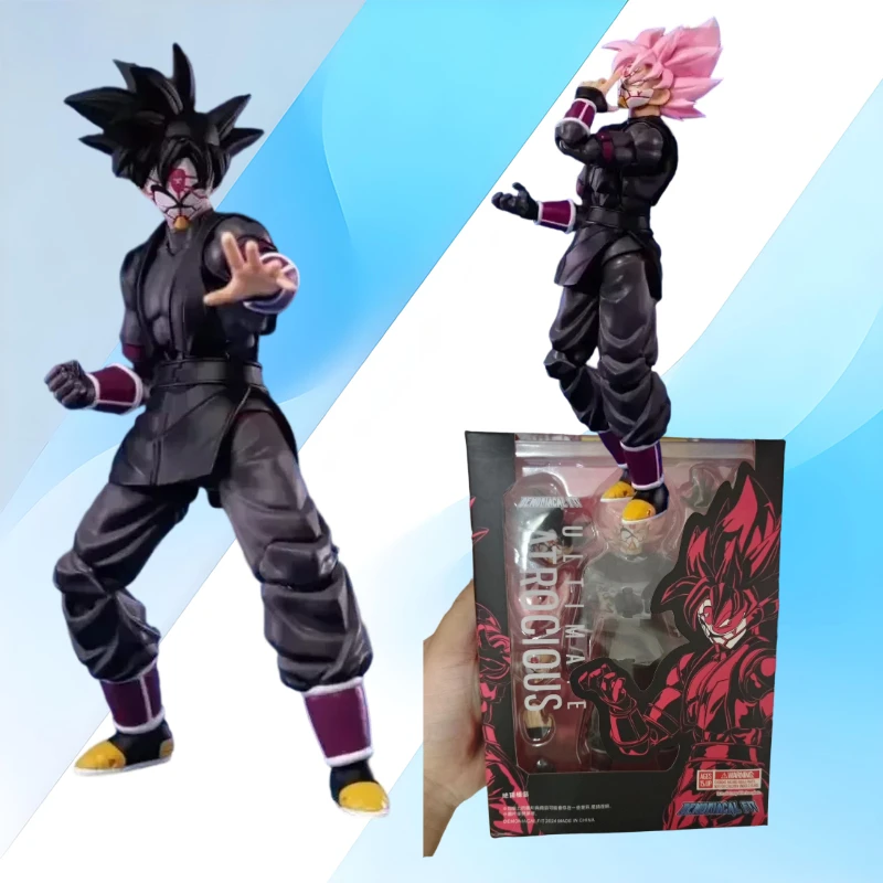 Original Devil Fit Dragon Ball S.H.Figuarts SHF Ultimate Atrocious Black Goku Zamasu Action Figure Anime Model Toy Gift