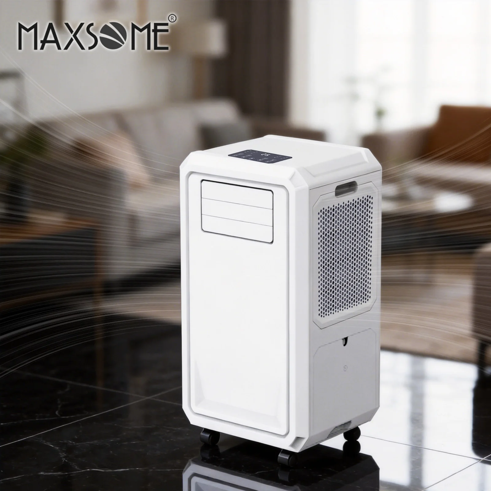 3000BTU Ductless Portable AC Unit Smart Touch Controls WiFi Auto Restart Easy Setup-Outdoor Household Use Mobile Air