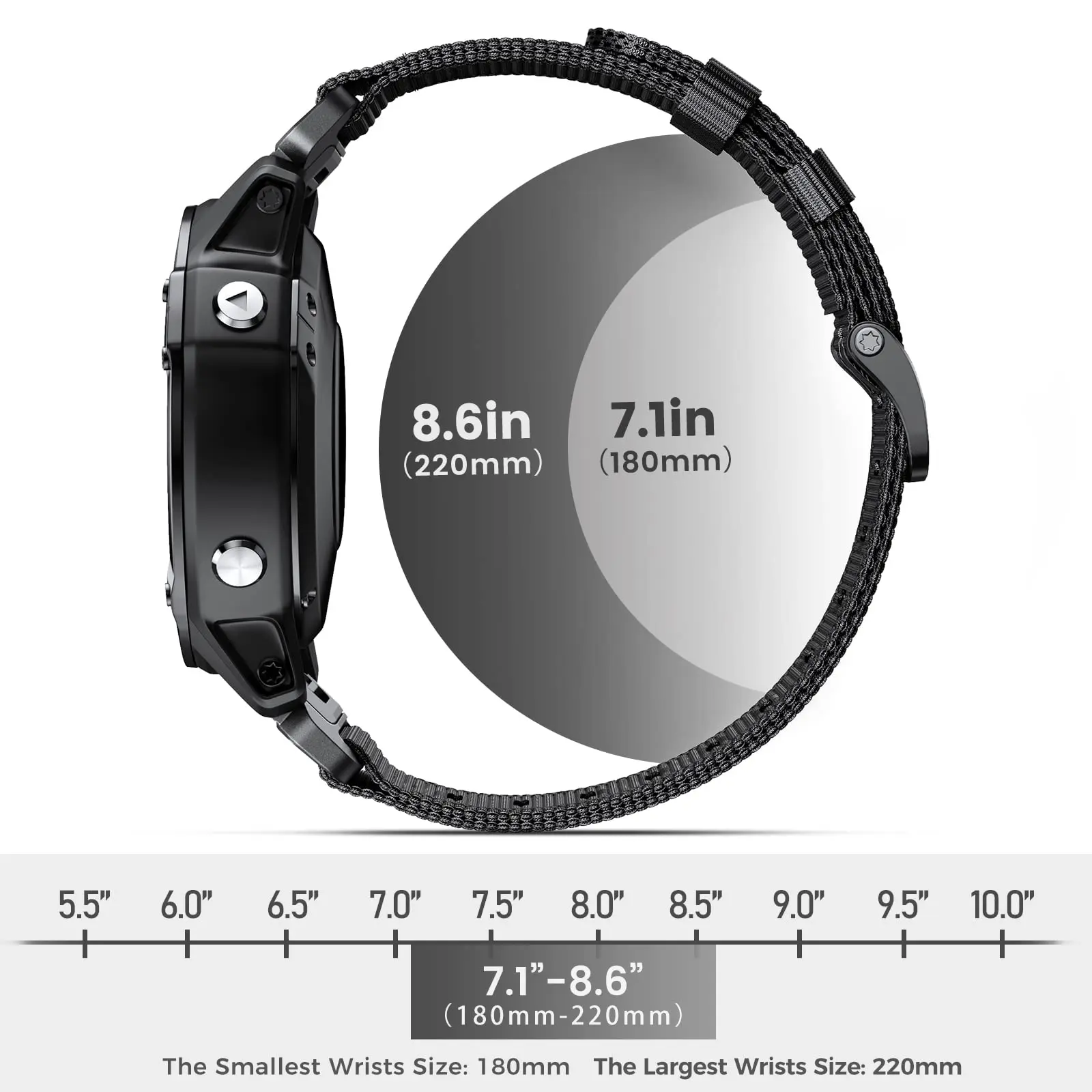 22mm Watch Strap For Fenix 6 watch band for Fenix 5/Fenix 7/Fenix 6 Pro/Instinct/Fenix 5 plus/Forerunner 965/Forerunner 945/ 745