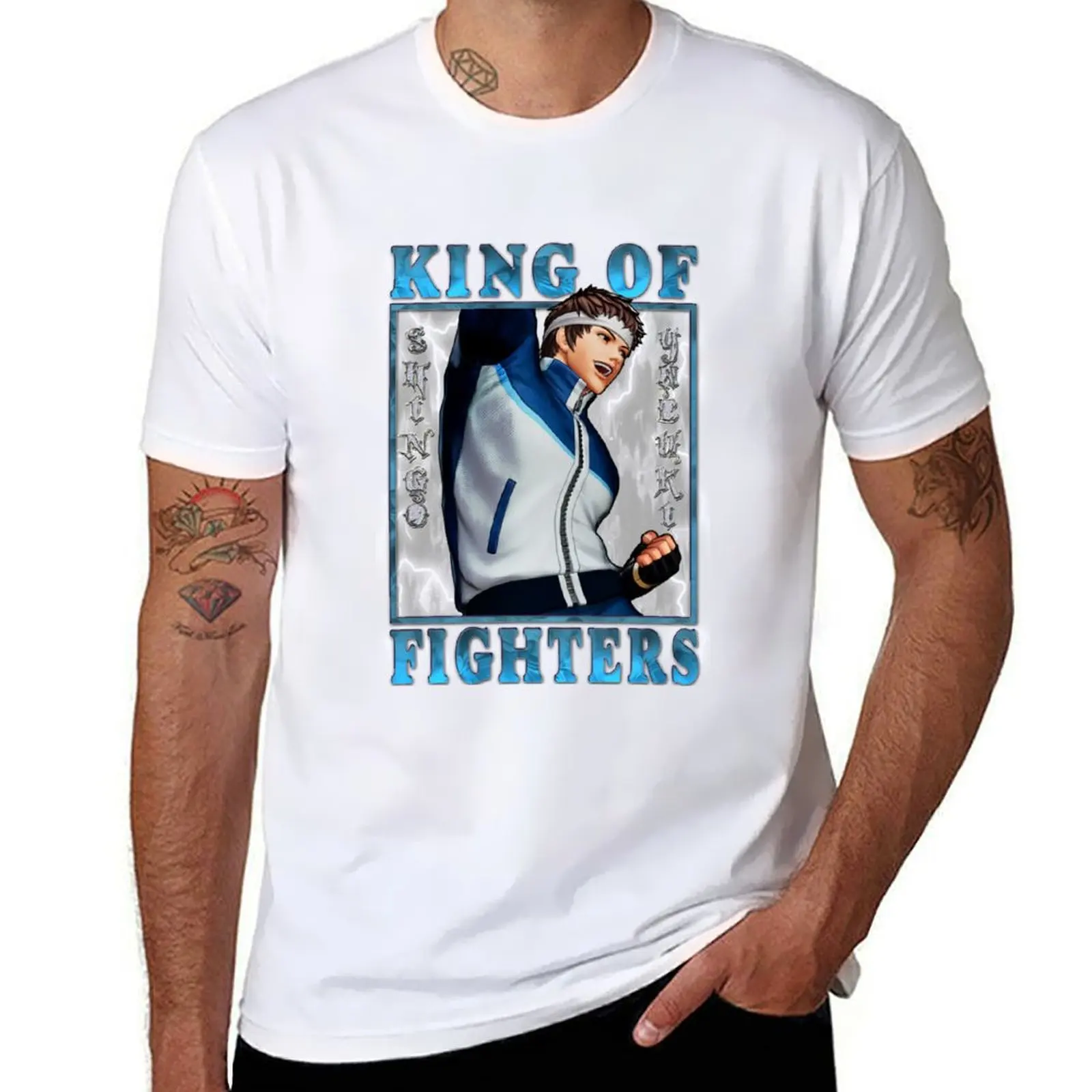 

Straight XV Arrow fighters an Yabuki - KOF of as Shingo King T-Shirt Casual Breathable Short Sleeve Top