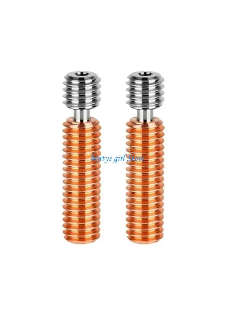 

C7AB Bi-Metal Heatbreak Nozzle Titanium-Alloy Copper Tube for E3DV5 CR10S Printer