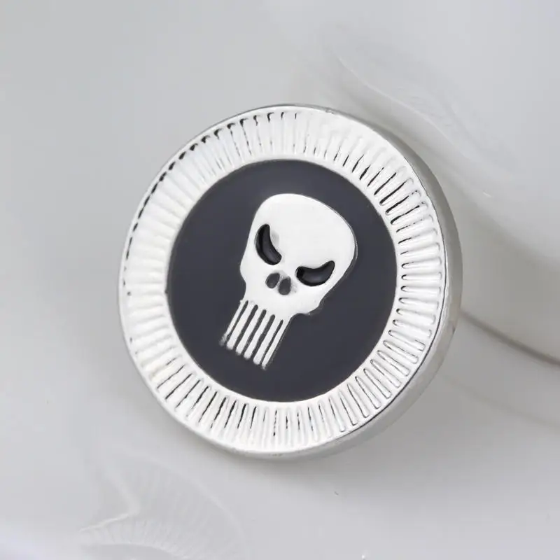 بروش معاقب فيلم شارة الجمجمة ، دبوس طية صدر ، دبوس المينا ، اكسسوارات الحقيبة ، مجوهرات حقيبة الظهر