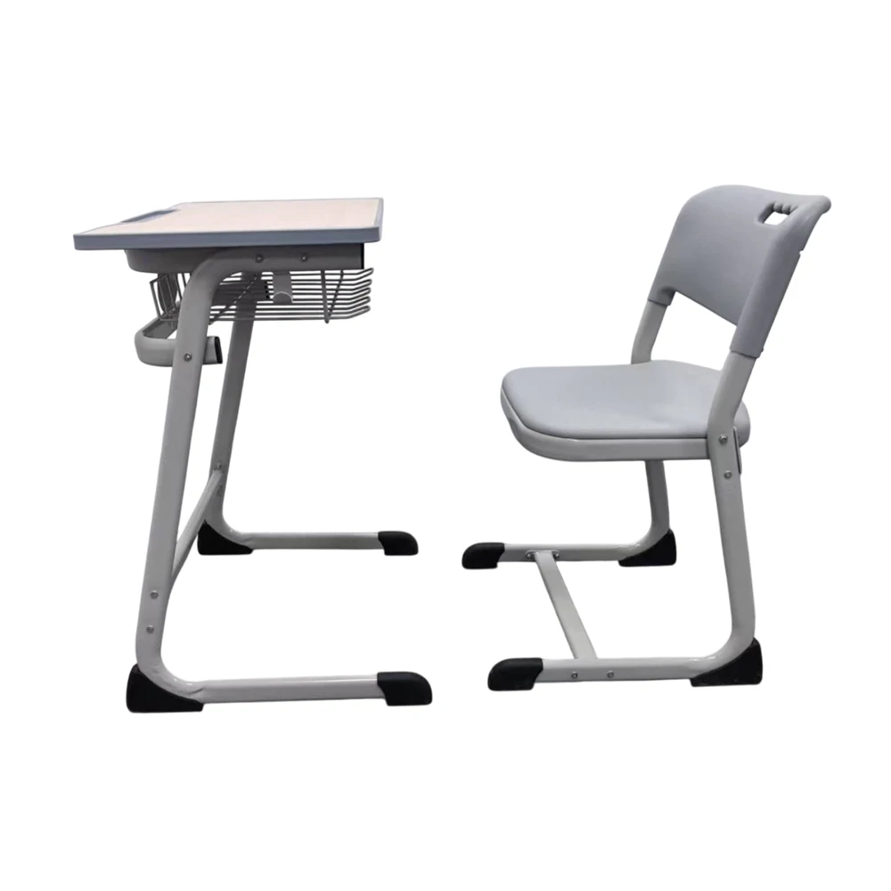 الجملة الأثاث المدرسي مكتب الطالب وكرسي الشركة المصنعة واحدة معدنية مريحة طاولة وكرسي الفصول الدراسية مجموعة #5