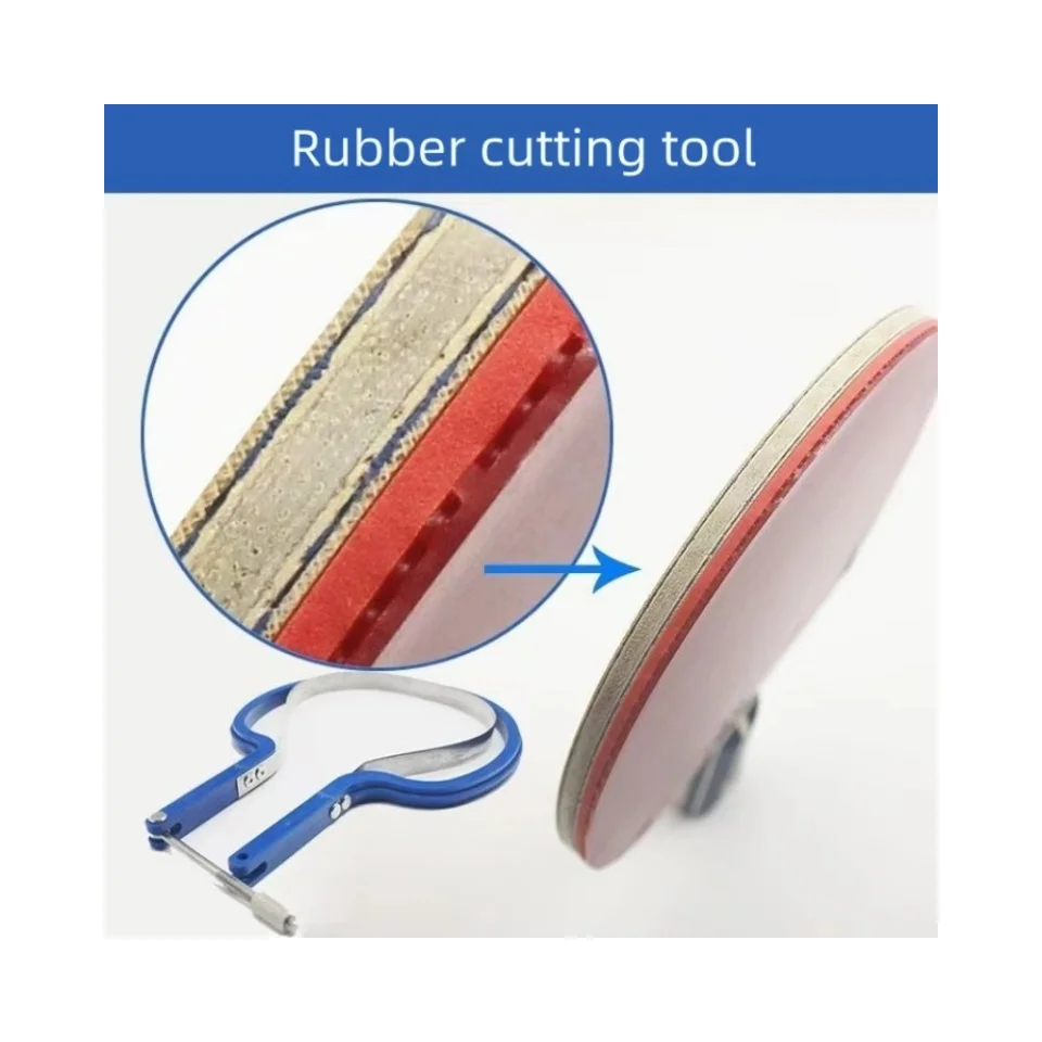 Kit de coupe en caoutchouc pour Tennis de Table, conception de lame remplaçable, universel pour FL & CS, Arc parfait à une coupe, avec gants Anti-coupure