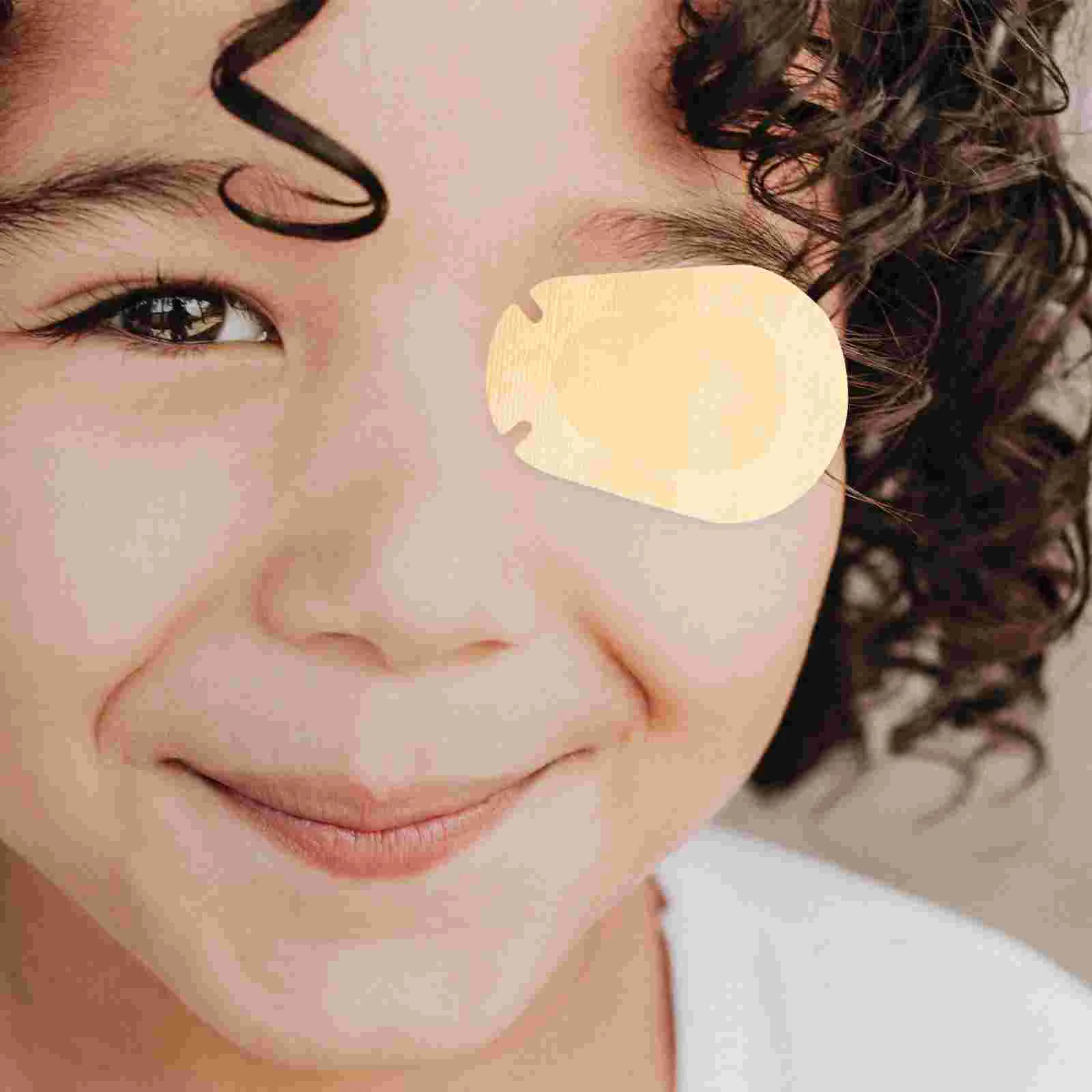 20 Pcs Children's Eye Patch Amblyopia Correcting Patches Kids Adhesive Non-woven Fabric Stickers for