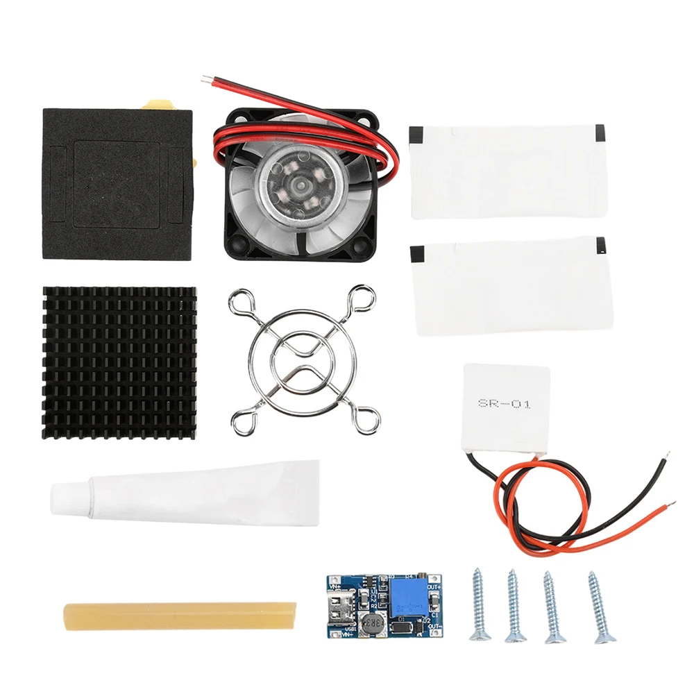 SR-01 لتقوم بها بنفسك الهاتف المحمول المبرد برودة أشباه الموصلات ورقة التبريد اللوحي الصامت التبريد قطعة أثرية نوع-C USB/5 فولت مروحة 12 فولت #3