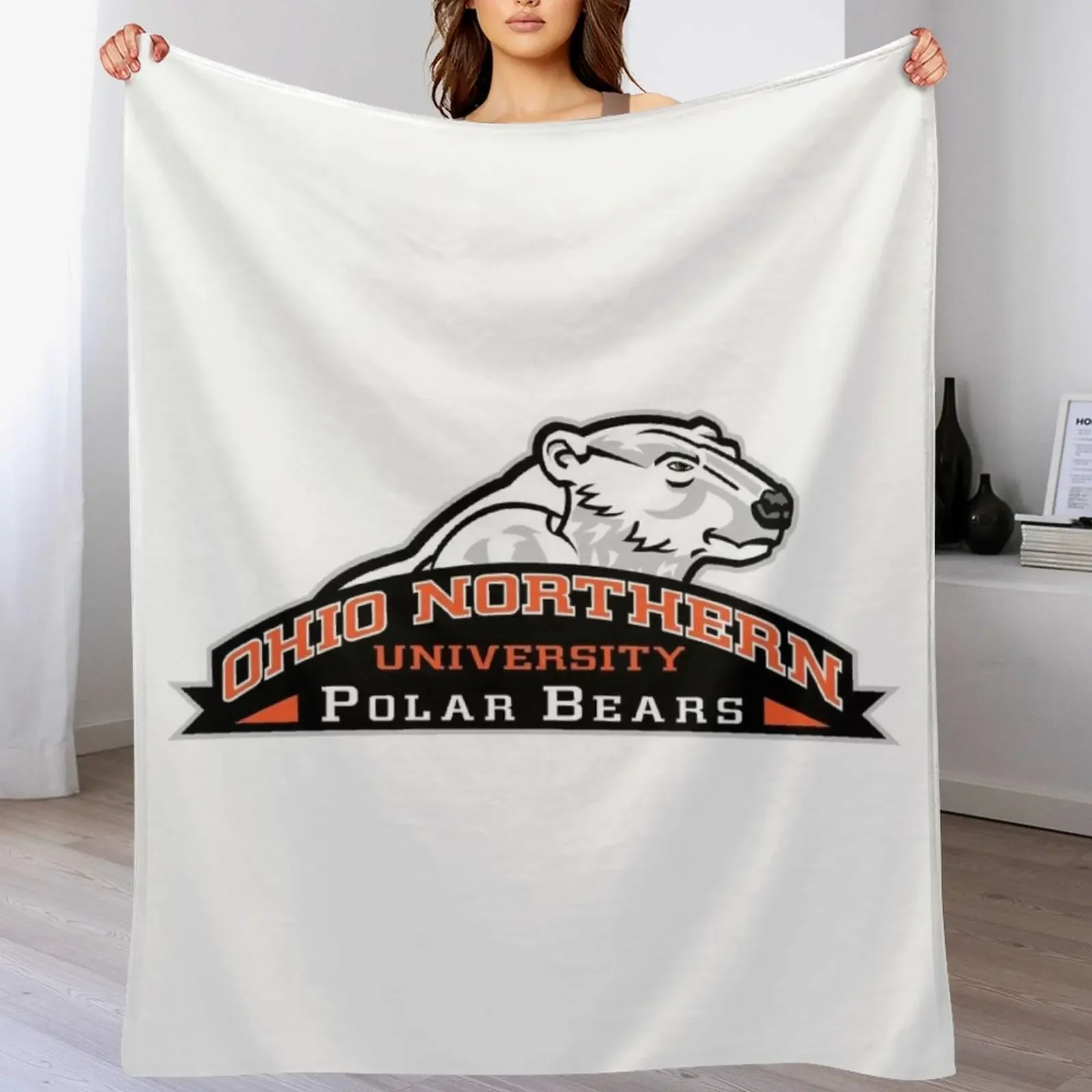 

Ohio Northern polar bears Throw Blanket Vintage anime Moving Soft Beds Blankets