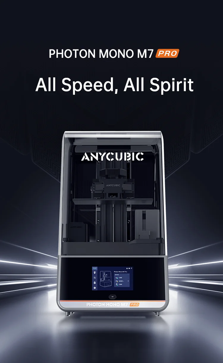 ANYCUBIC Photon Mono M7 Pro UV Resin 3D Printer 10'' 14K LCD 3D Printer With Automatic Resin Refill High Speed Printing