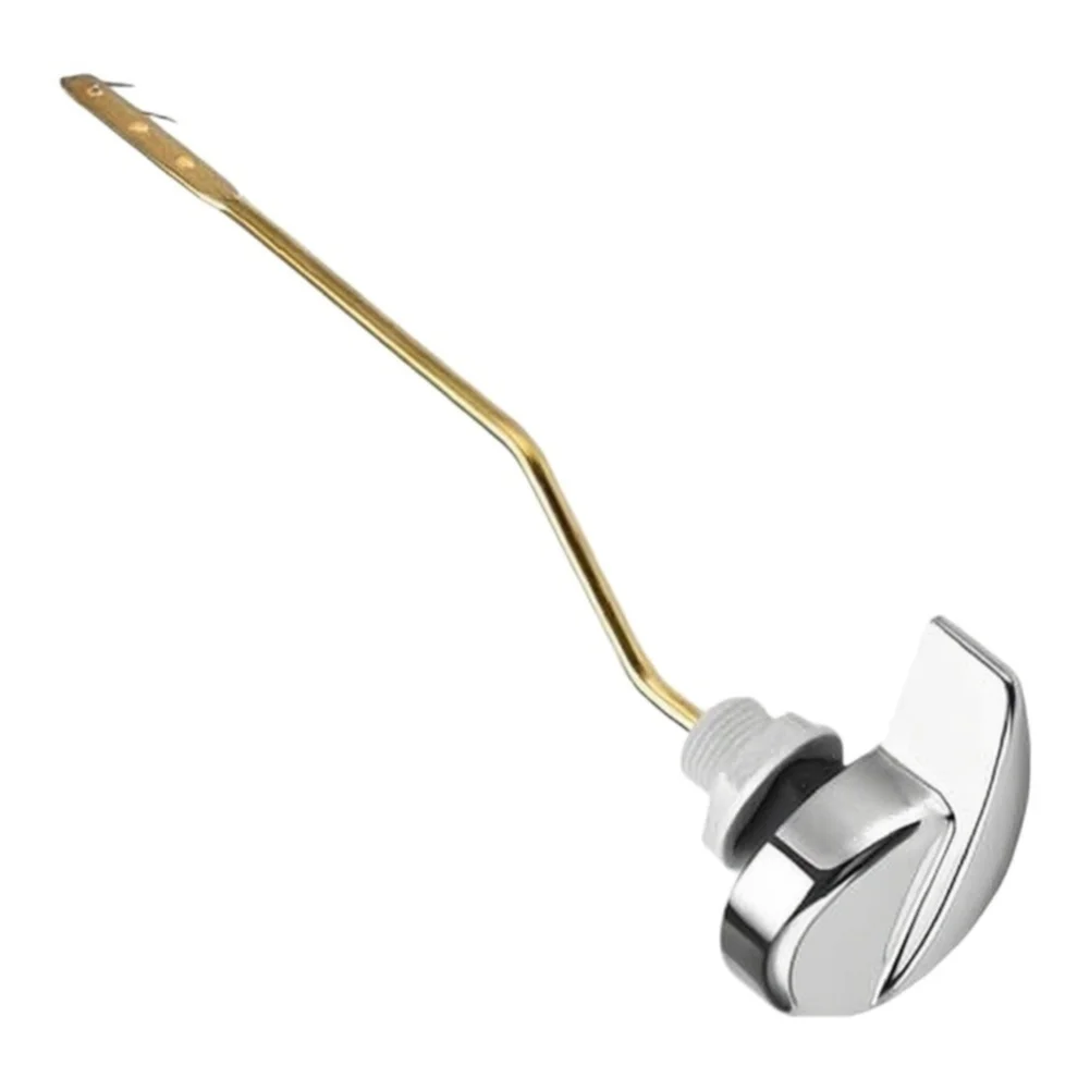 Stainless Steel Toilet Flush Handle Replacement Kit White Side Mount Lever For TOTO Bathroom Plumbing Fixtures Easy Install