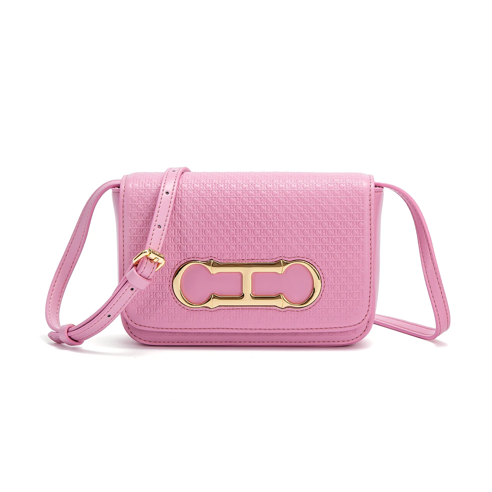 CHCH Women's Crossbody Bag 2024 New Flip Saddle Bag Simple Commuter Small Square Bag