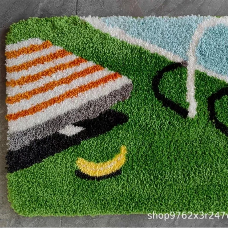 Modern Flocked Absorbent Non Slip Door Mat Entry Rug Plush Bathroom Bedroom Floor Mat For Home Cozy Decor For Her Christmas Gift