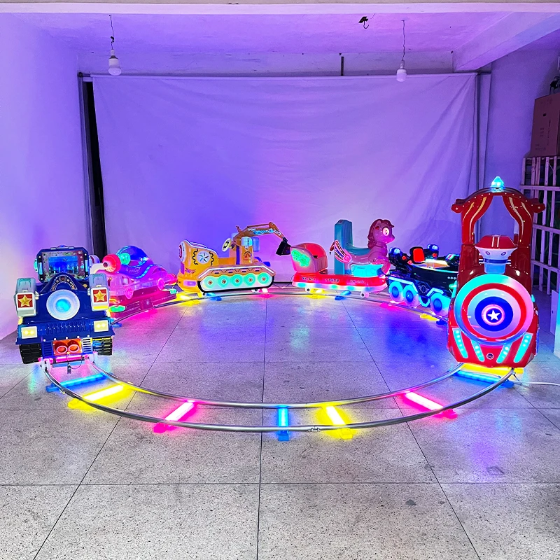 Indoor Outdoor Kids Amusement Park Equipment Train Children Playground Electric Train Ride for Shopping Mallspromote sales