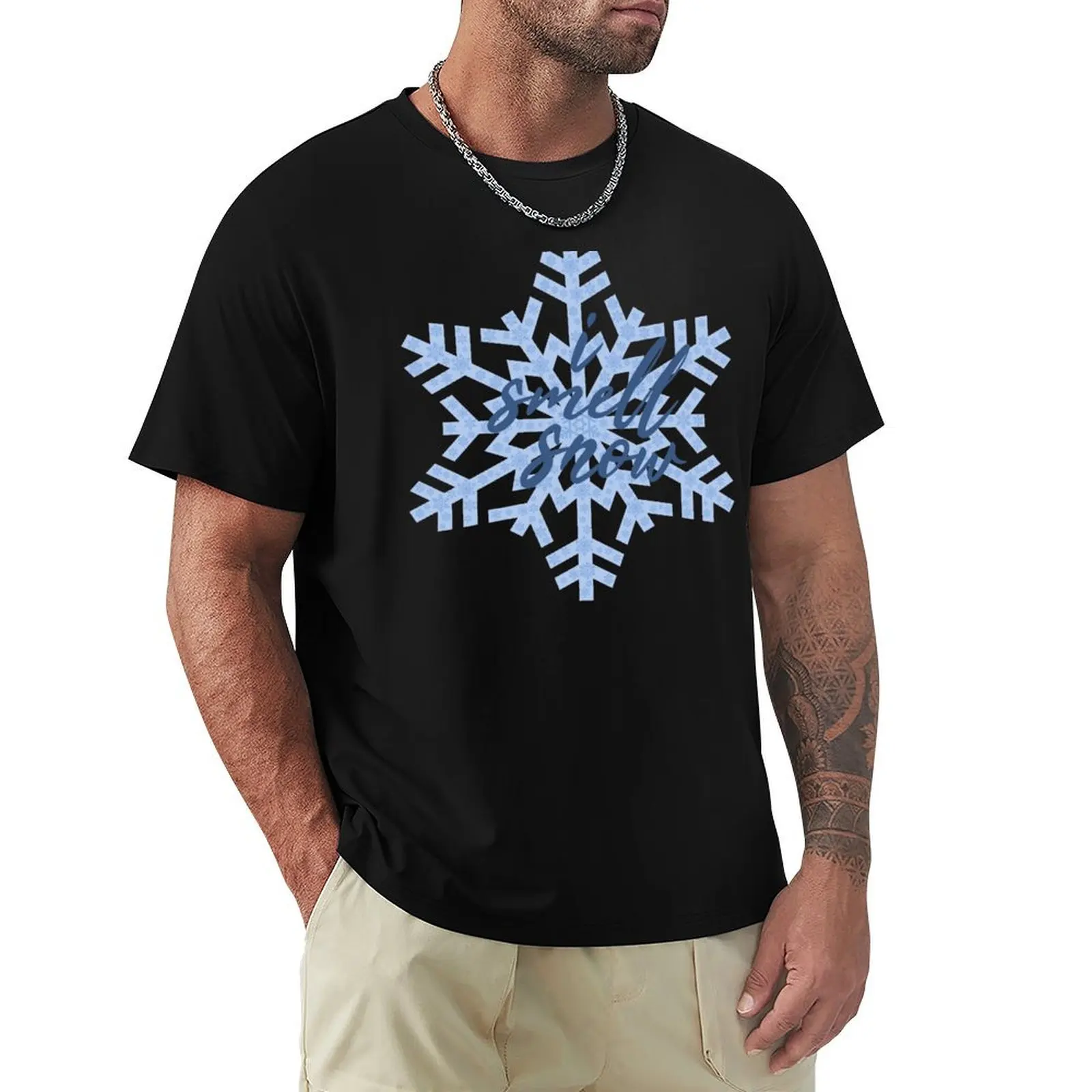 

I smell snow T-Shirt Basic Casual Short Sleeve Cotton Shirt