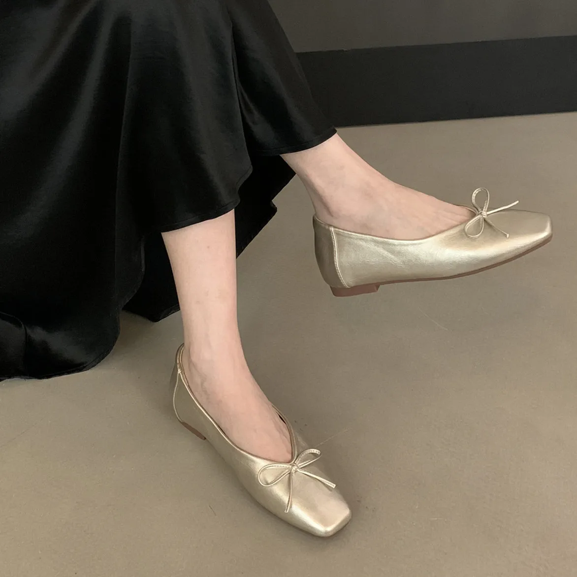 Bailamos Women Brand Flats Fashion Ballet Shoes Bow Pregnant Women's Flats Casual Loafers Women's Dress Shoes Mujer