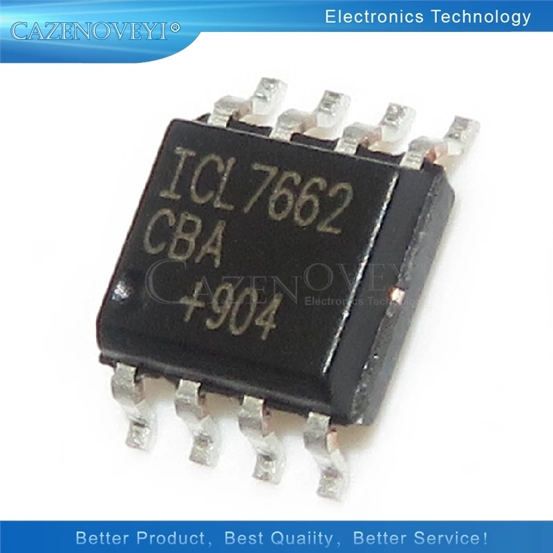 

10pcs/lot ICL7662CBA SOP-8 ICL7662 SOP8 ICL7662CBA+T SOP8 CMOS Voltage Converters IC In Stock