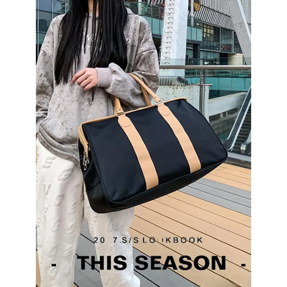 

Travel Bag Ox Cloth Lightweight Handbag Men's Busin Trip Lage Bag Women's Cact Storage Bag Handbag
