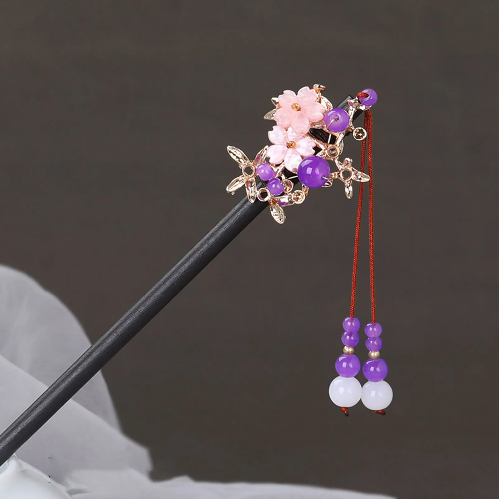 Chinese Vintage Hair Sticks Headwear Han Chinese Clothing Matching Hair Stick for Friends Girlfriend Wife Novel Gift