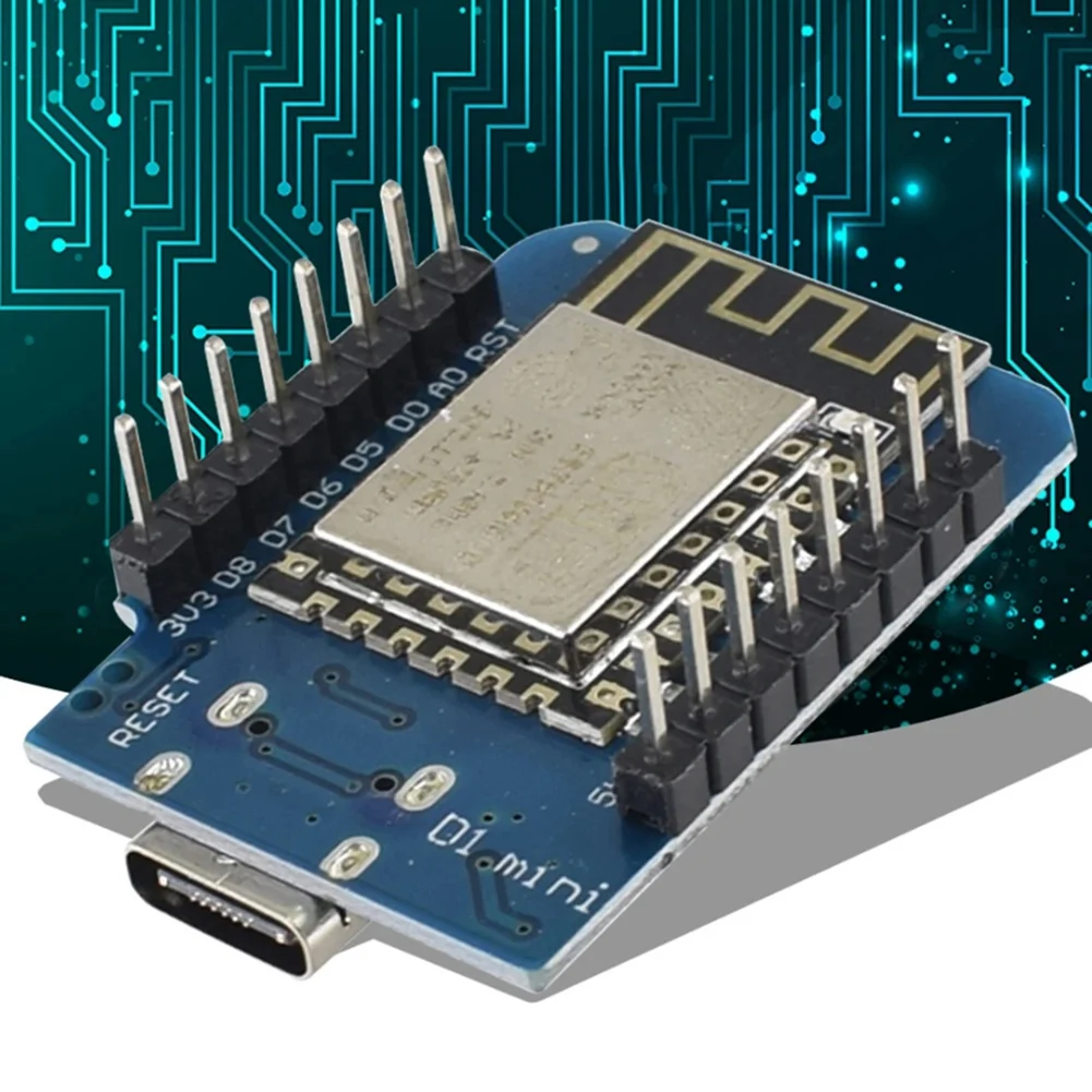A46U 10PCS TYPE-C Development Board USB ESP-12F V2 Module WiFi Dev Board 3.3V with Pin for