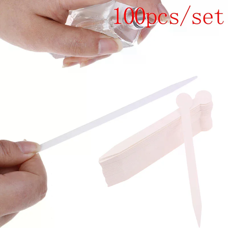 100 Stuks Geur Teststrips Parfum Tester Strips Essentiële Olie Tester Geuren Aromatherapie Testen Papier Parfum Kit