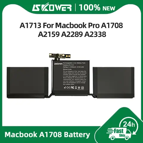 SKOWER A1713 Laptop Batteri För Apple MacBook 13 10 best sales MacBook-batteri - №8