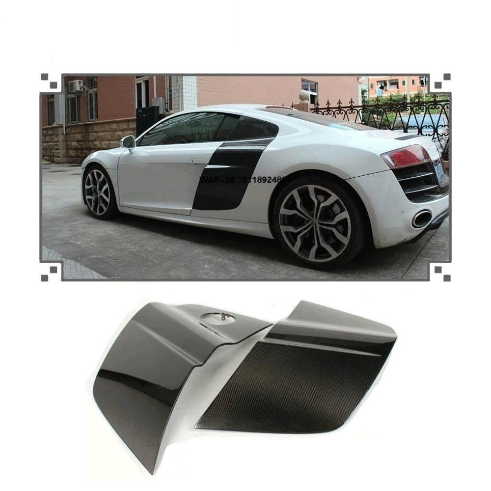 

Fits-Audi R8 V8 V10 Coupe 08-15 Carbon Fiber Door Fenders Side Blade Skirts 2PCS