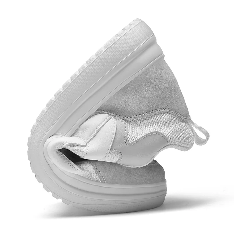 New Men's Sneakers Elevator Shoes Heightening Height Increase Insole 4-8CM High Heels Shoes Leather Sport Shoes Men Shoes
