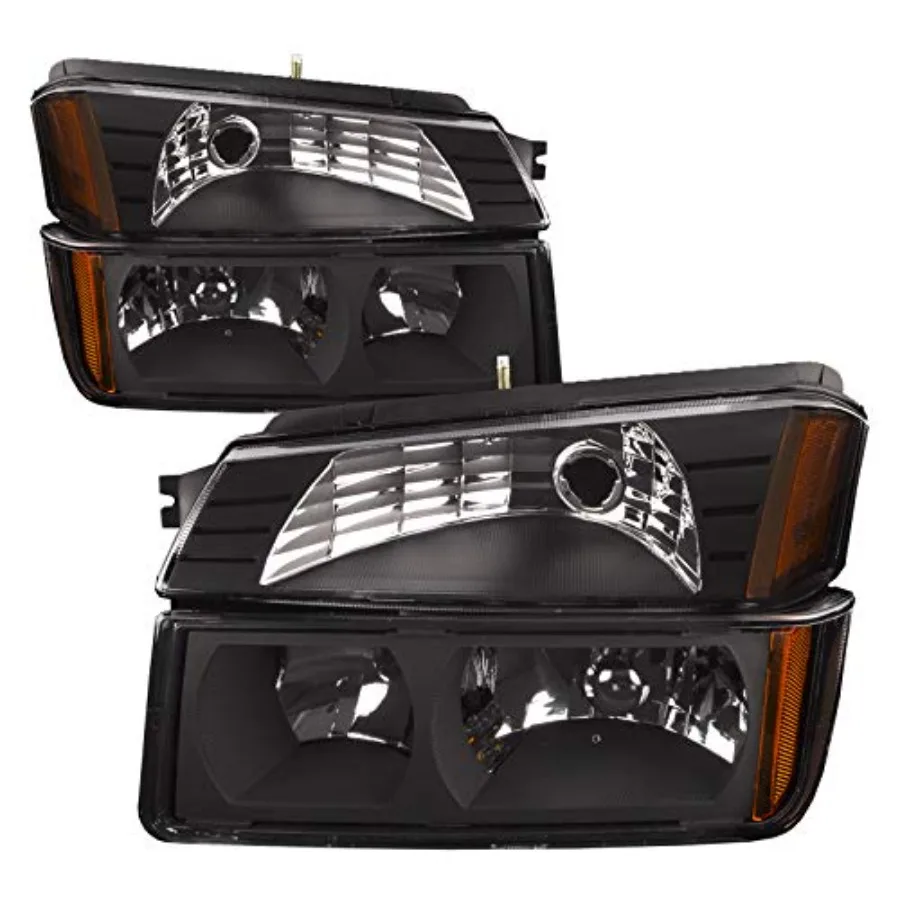 

Галогенные фары с черным корпусом, совместимые с Chevrolet Avalanche 1500, 2500 Вт, обшивка кузова, в комплект входит левый водитель и правый P.