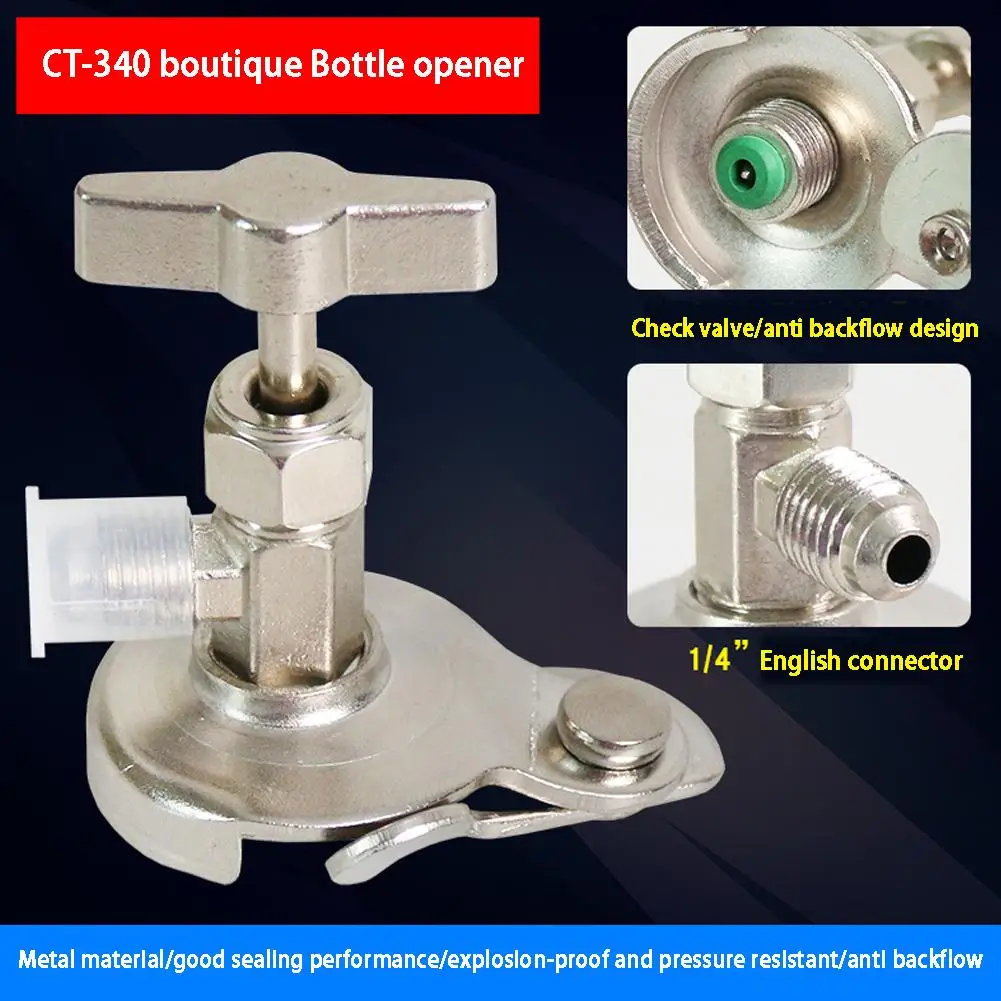 Universal Can Tap Dispenser Valve For R12 R134a R22 R410 Refrigerant Charge Hose Brass U5U2