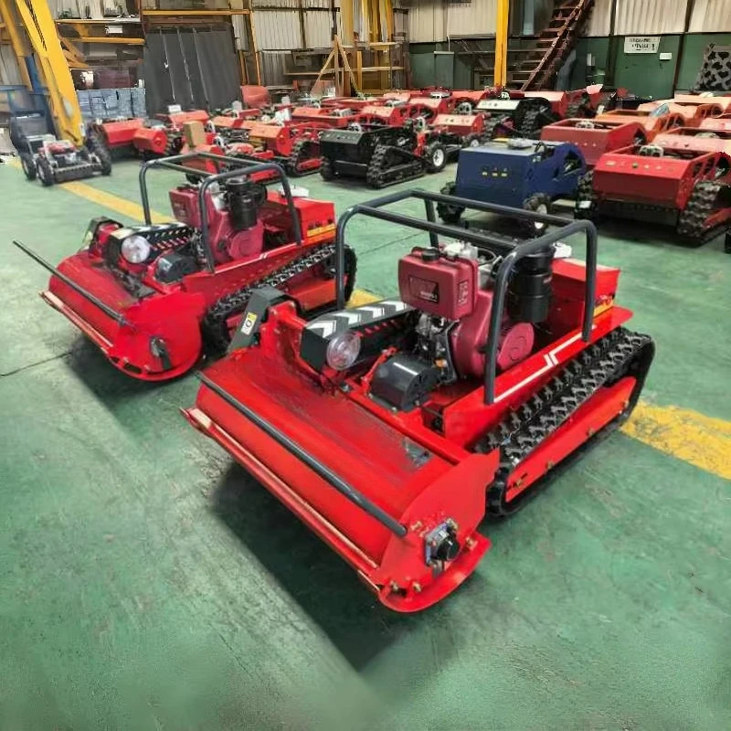 Bush Cutter Orchard Remote Control Mower Crawler Cortadora De Cesped Road Green Belt Robotic Mowers