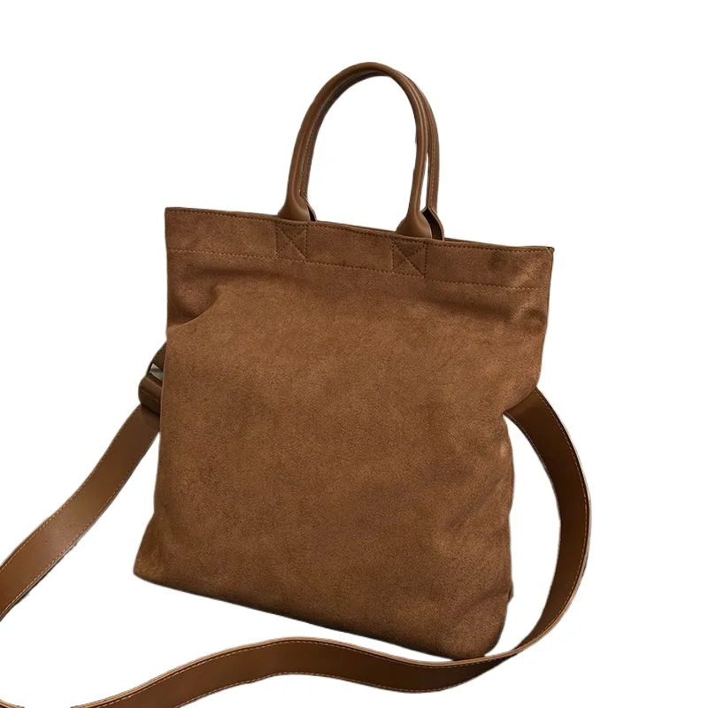 

Imitate Suede Bag 2026 New Maillard Shoulder Bag Large Capacity Tote Bag Crossbody Handbag High Quality High Appearance Level