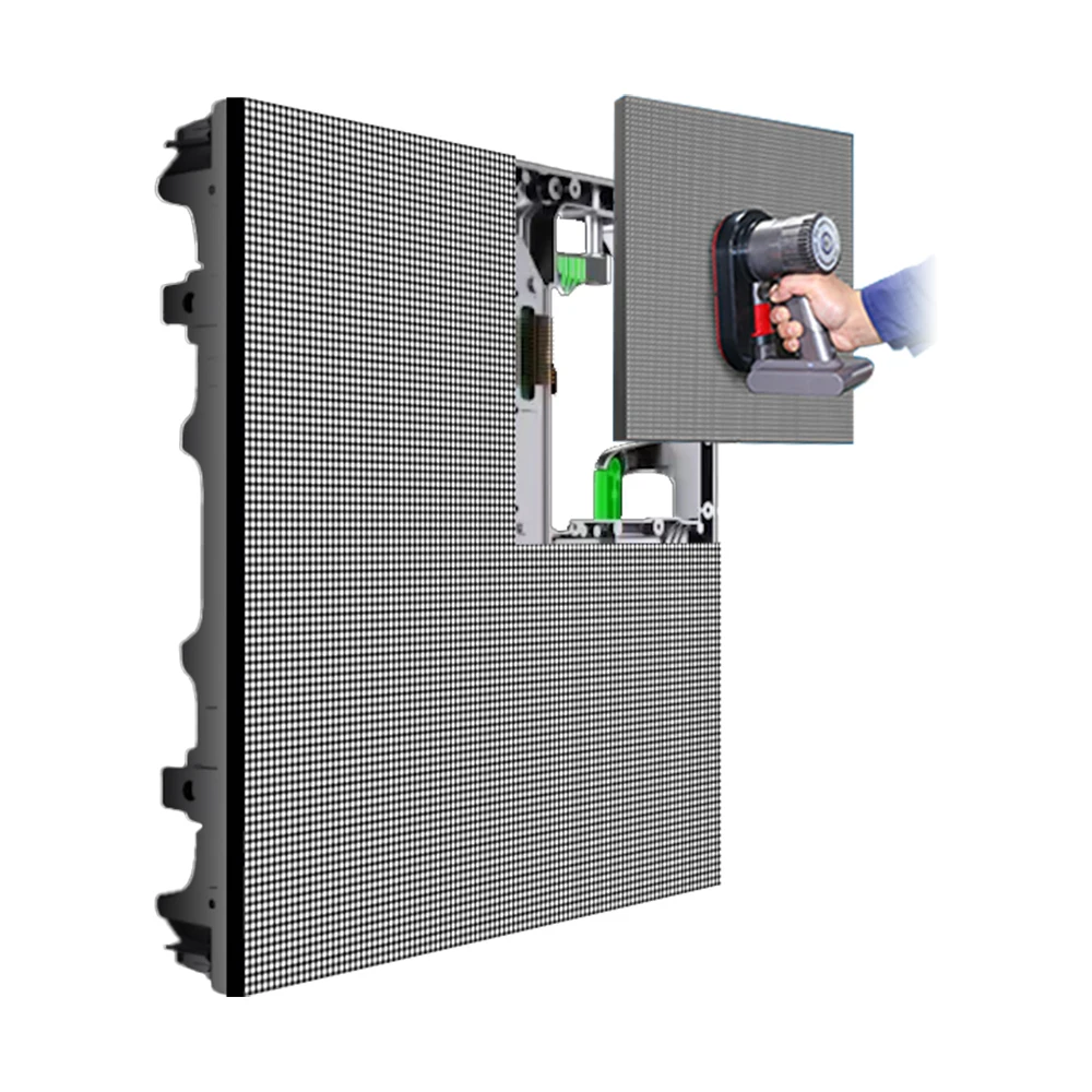 Customizable Full Color High Brightness 8K HDR10+ Outdoor LED Display Screen P3.91   500x1000mm Cabinet IP65 Waterproof Energy S