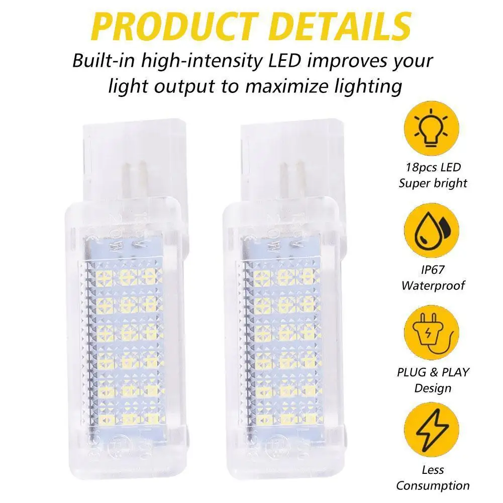 Car LED Lights LED Footwell Light Glove box Trunk Light For Audi A4 For VW Golf Sportsvan For Skoda Superb For Porsche Cayenne